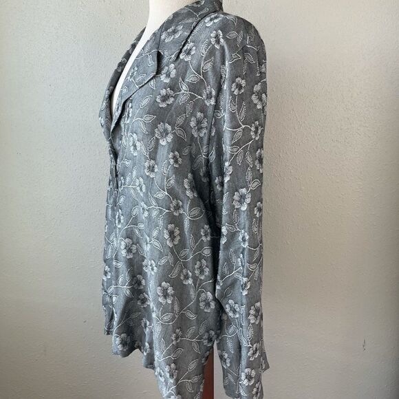 David Dart Linen Blend Button Up Shirt Size L EUC - Picture 4 of 8